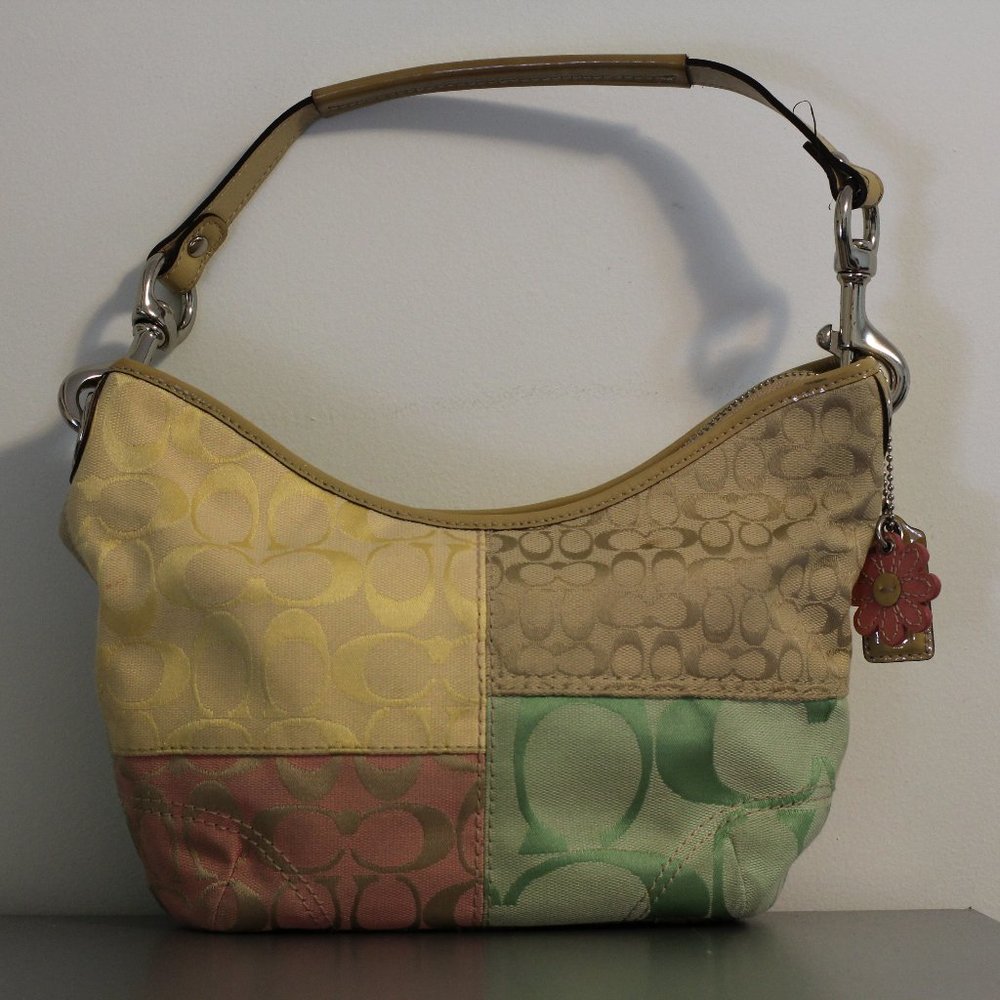 Spring Coach Colour Block Shoulder Bag